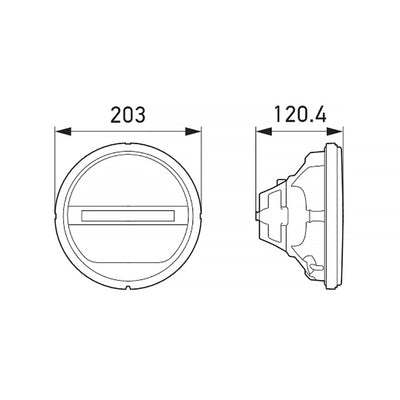 Headlamp INSERT GR 1F8 <br> Universal