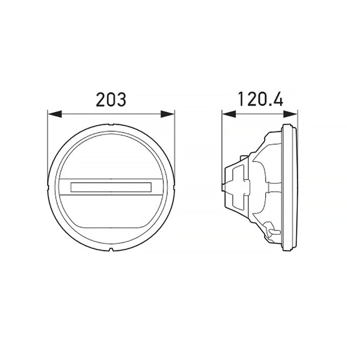Headlamp INSERT GR 1F8 <br> Universal