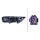 Halogen Headlight Assembly <br>20-22 Audi Q7