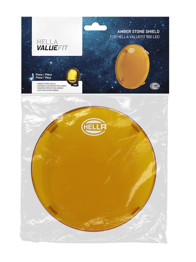 500 LED Driving Lamp 6in Amber Cover <br> Universal