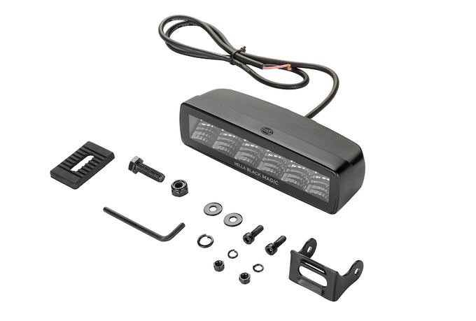 Black Magic 6 L.E.D. Mini Light Bar - Flood Beam <br> Universal