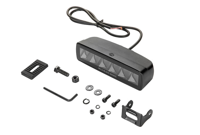Black Magic 6 L.E.D. Mini Light Bar - Spot Beam <br> Universal