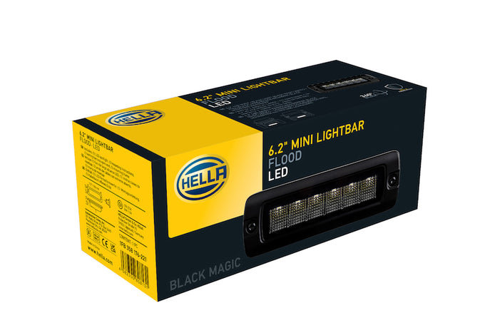 Black Magic 6 L.E.D. Flush Mount Mini Light Bar <br> Universal