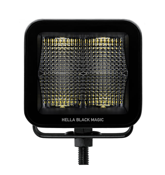 Black Magic 3.2in L.E.D. Cube Kit - Flood Beam <br> Universal