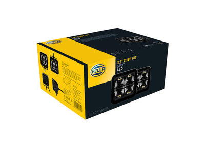 Black Magic 3.2in L.E.D. Cube Kit - Spot Beam <br> Universal