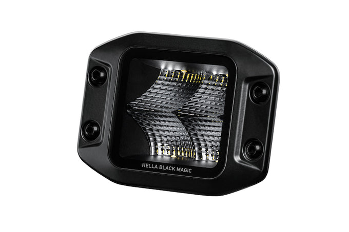 Black Magic 3.2in L.E.D. Cube Kit - Flood Beam <br> Universal