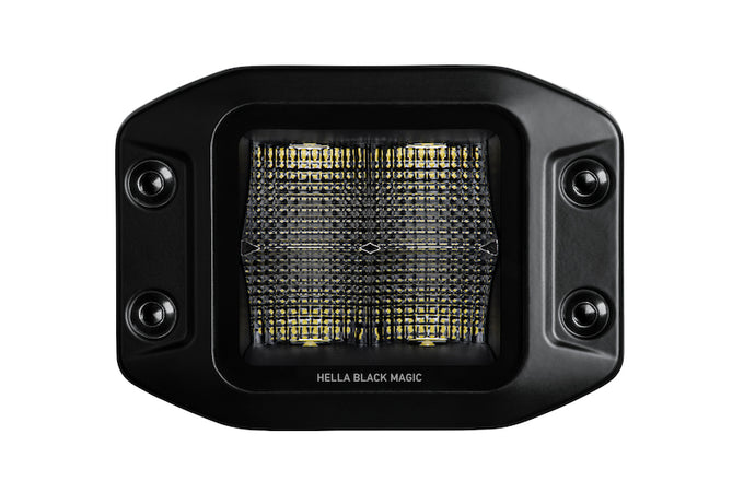 Black Magic 3.2in L.E.D. Cube Kit - Flood Beam <br> Universal