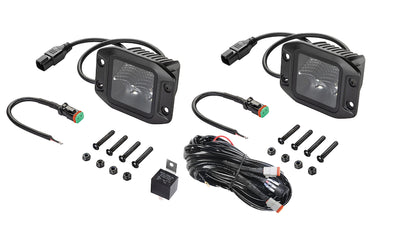 Black Magic 3.2in L.E.D. Cube Kit - Flood Beam <br> Universal