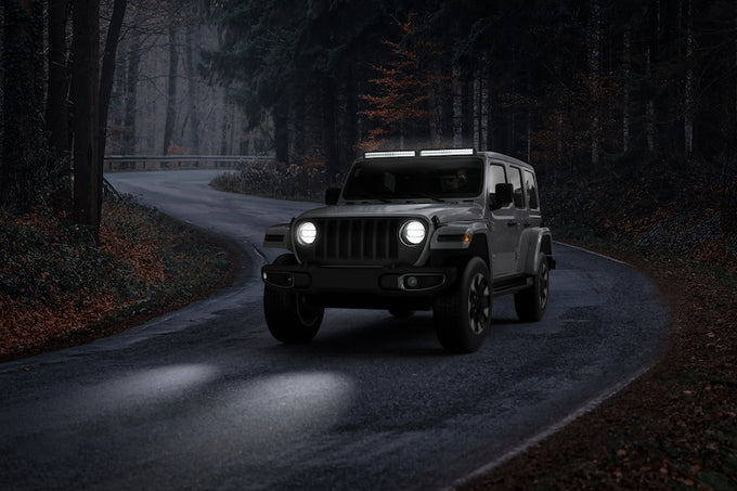 50in Tough Double Row Curved Light Bar - Spot & Flood Light <br> Universal