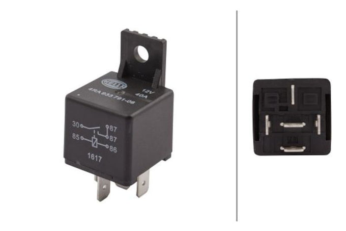 Relay 12V 40A SPST D87 Bkt <br> Universal