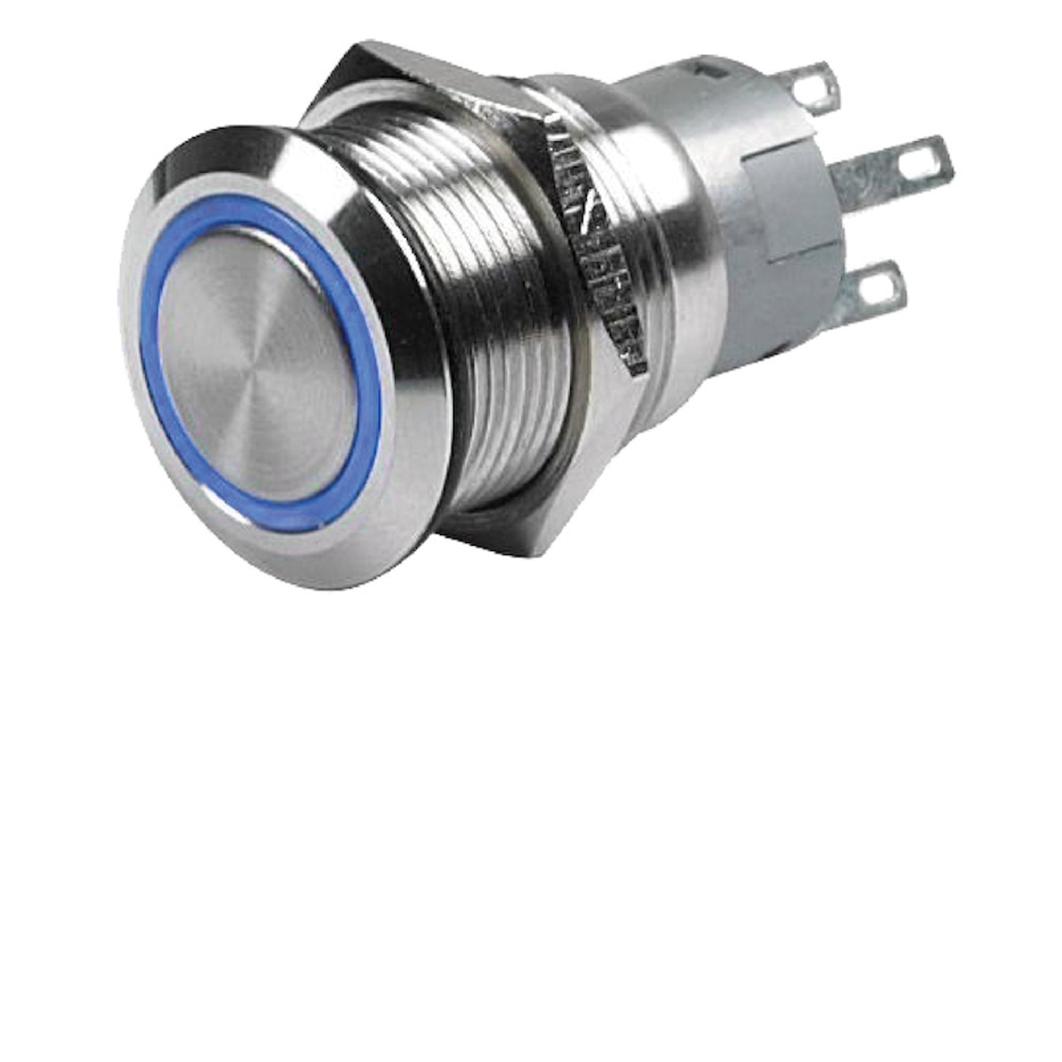 Switch Momentary Ring 12V Blue 8Hg <br> Universal