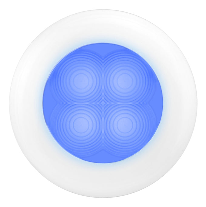 Courtesy Lamp Rnd Blue Md12 Wh Rim 2Xt <br> Universal