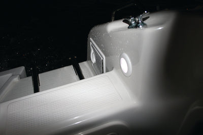 Courtesy Lamp Rnd Red Md12 Ss Rim 2Xt <br> Universal