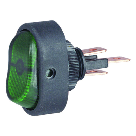 Switch Rocker Spst Grn <br> Universal
