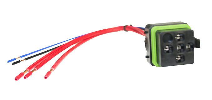 Relay Connector ISO Mini Weatherproof w/ 12in Leads <br> Universal