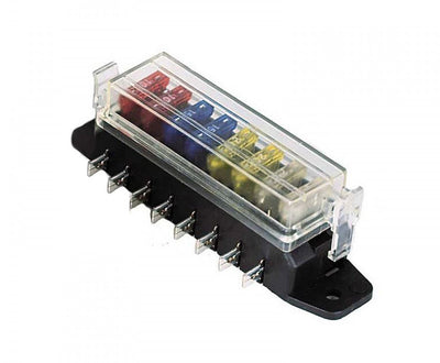 8-Way Lateral Single Fuse Box <br> Universal