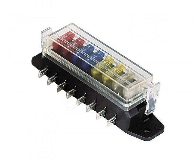 8-Way Lateral Single Fuse Box <br> Universal