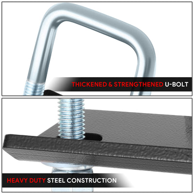 Zinc Coated Steel Anti-Rattle Hitch Bracket <BR>w/2 in. Tow Hitch Receivers