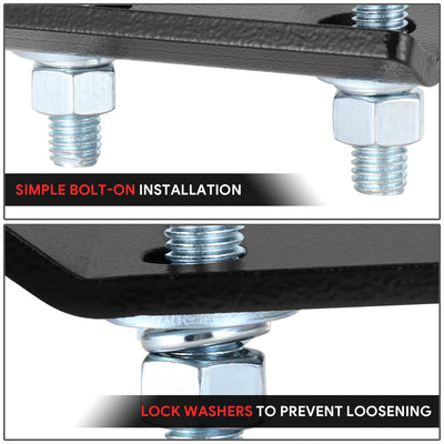 Zinc Coated Steel Anti-Rattle Hitch Bracket <BR>w/2 in. Tow Hitch Receivers