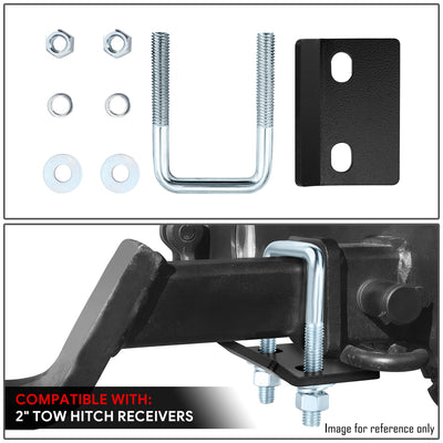 Zinc Coated Steel Anti-Rattle Hitch Bracket <BR>w/2 in. Tow Hitch Receivers