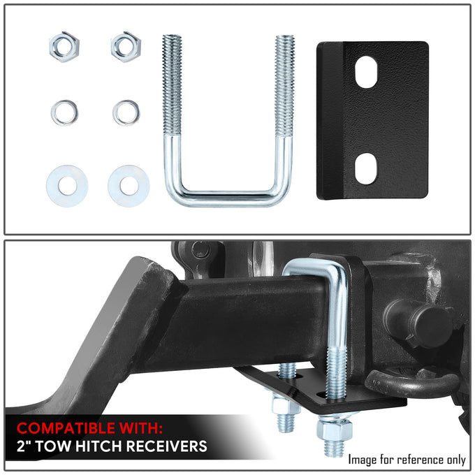 Zinc Coated Steel Anti-Rattle Hitch Bracket <BR>w/2 in. Tow Hitch Receivers