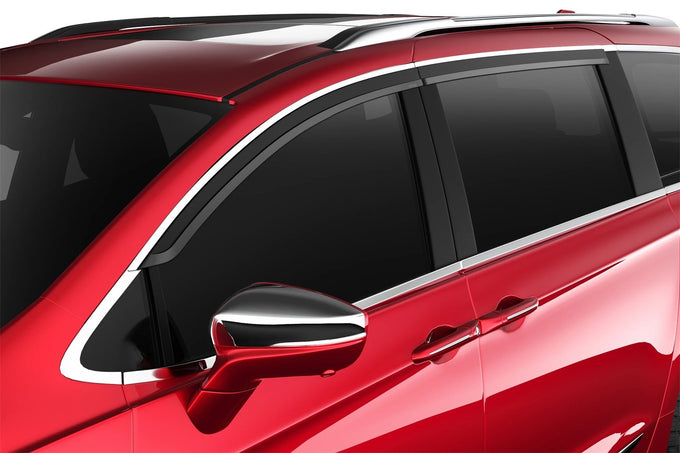 4Pcs Chrm Trim Low Profile Ventvisor <br>17-23 Jeep Compass