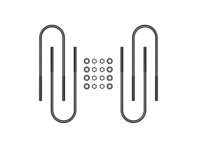 Rear 15in U-Bolt Kit <br> 2011-2025 Ford F-250 F-350 Super Duty