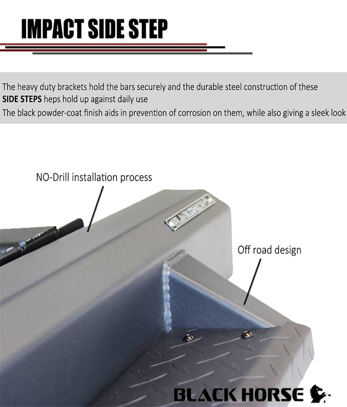 Impact Heavy Duty Drop Side Steps <br>15-23 Ford F-150