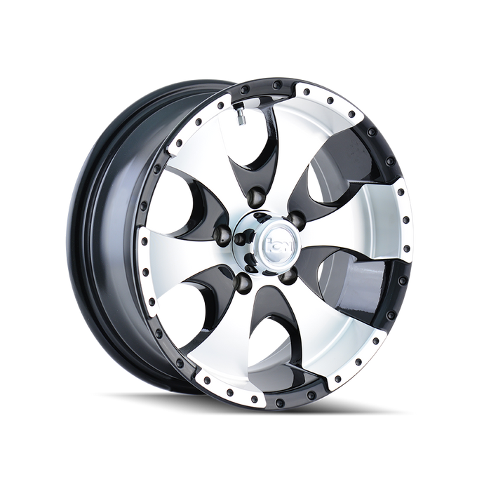Type 136 14x6in Gloss Black Machined Wheel <br> 5x114.3 Bolt pattern / 0 mm offset / 83.82 mm Hub