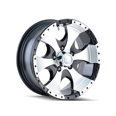 Type 136 15x6in Gloss Black Machined Wheel <br> 5x114.3 Bolt pattern / 0 mm offset / 83.82 mm Hub