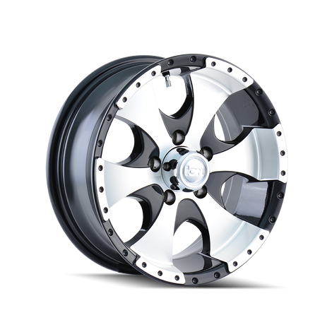 Type 136 15x6in Gloss Black Machined Wheel <br> 6x139.7 Bolt pattern / 0 mm offset / 108 mm Hub