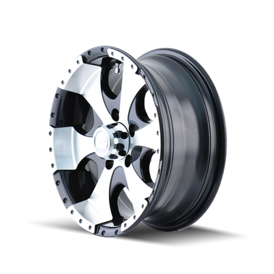 Type 136 15x6in Gloss Black Machined Wheel <br> 6x139.7 Bolt pattern / 0 mm offset / 108 mm Hub