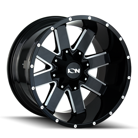 Type 141 20x9in Gloss Black Milled Wheel <br> 5x127 Bolt pattern / 0 mm offset / 87 mm Hub