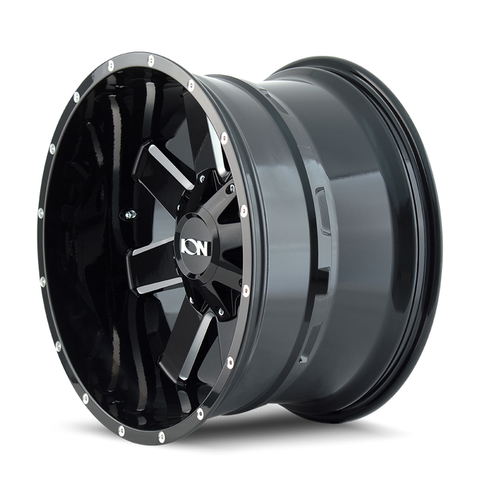 Type 141 17x9in Gloss Black Milled Wheel <br> 6x135 Bolt pattern / -12 mm offset / 106 mm Hub