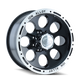 Type 174 16x8in Gloss Black Machined Wheel <br> 5x139.7 Bolt pattern / -5 mm offset / 108 mm Hub