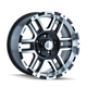 Type 179 16x8in Satin Black Machined Wheel <br> 6x139.7 Bolt pattern / 10 mm offset / 106 mm Hub