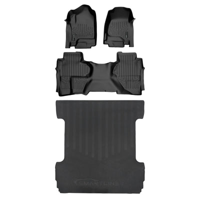 2 Row & Rubber Truck Bed Mats <br> 14-18 Silverado/Sierra 1500 15-21 2500/3500