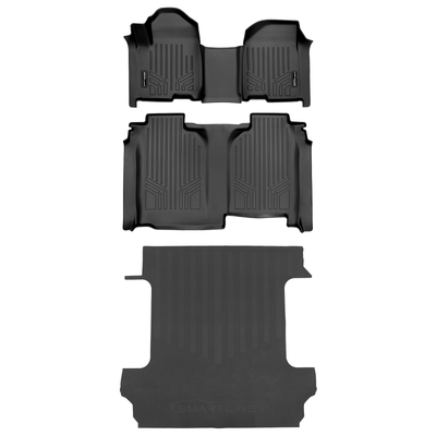 2 Row with 1st Row Over The Hump & Cargo Liner <br> 19-24 Chevrolet Silverado 1500 Crew Cab
