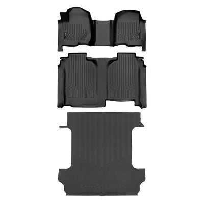 2 Row with 1st Row Over The Hump & Cargo Liner <br> 19-25 Chevrolet Silverado 1500 Crew Cab