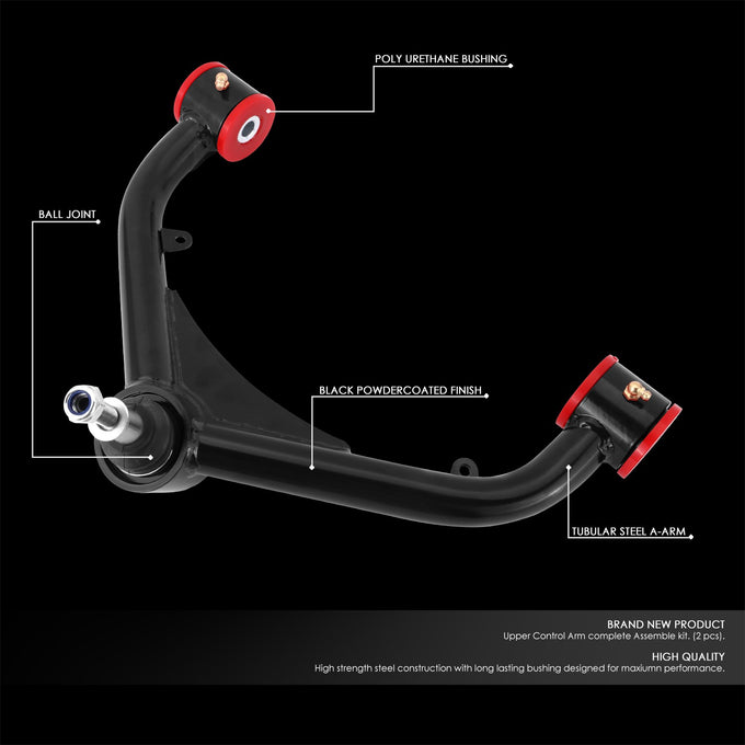 2-4 in. Lift Front Upper Control Arms <br> 99-13 Chevy Silverado / Gmc Sierra 1500 2500 3500