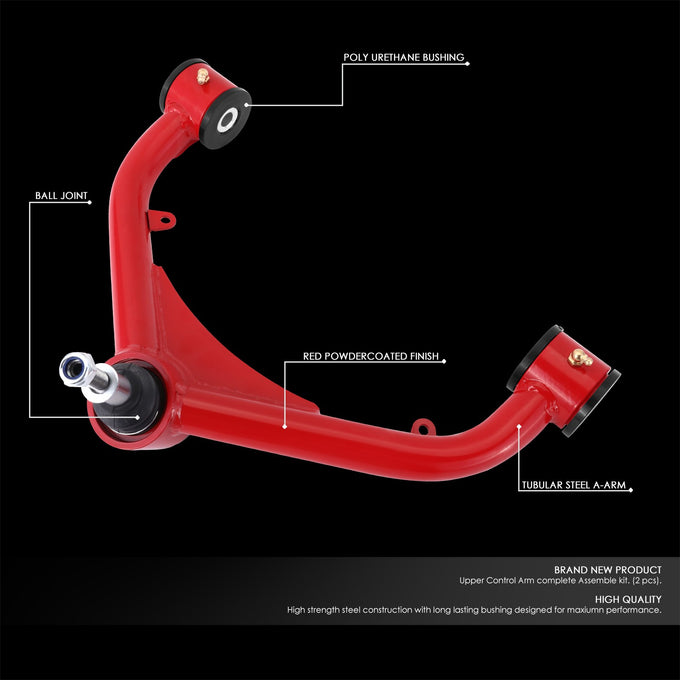 2-4 in. Lift Front Upper Control Arms <br> 99-13 Chevy Silverado / Gmc Sierra 1500 2500 3500