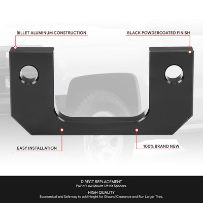 1in. Front Leveling Suspension Lift Kits <br> 07-22 Chevy/GMC Silverado Sierra 1500