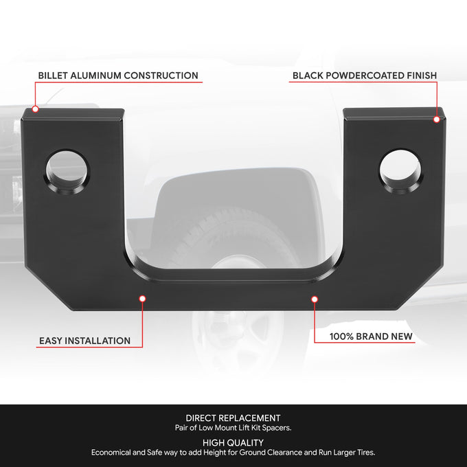 1in. Front Leveling Suspension Lift Kits <br> 07-22 Chevy/GMC Silverado Sierra 1500