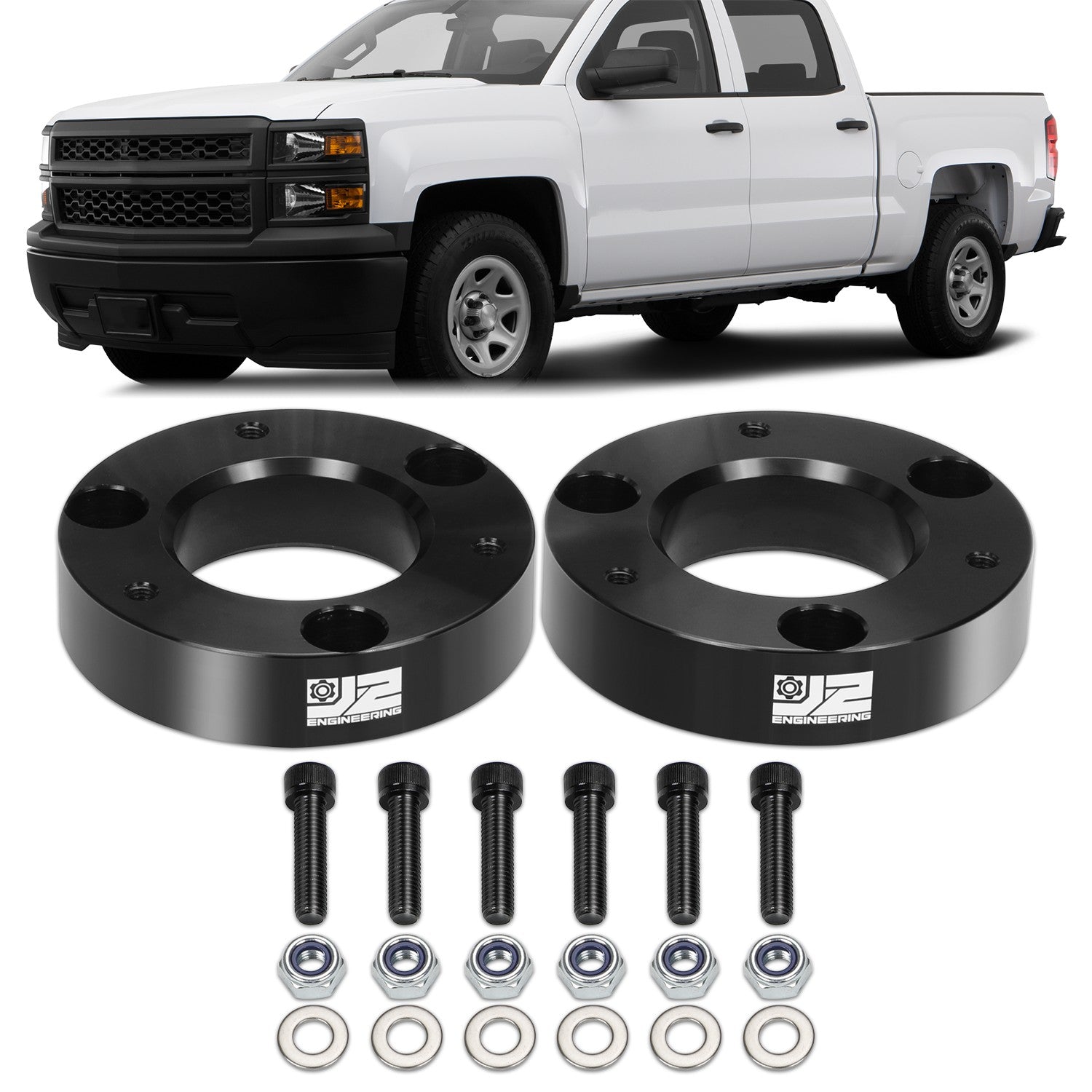 2in. Front Leveling Suspension Lift Kits <br> 07-22 Chevy/GMC Silverado Sierra 1500