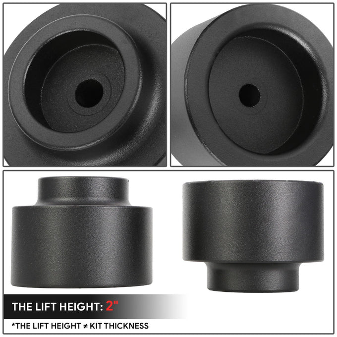 2in. Front Upper Mount Rear Coil Spring Lift Kit Spacer <br>02-09 Trailblazer Envoy