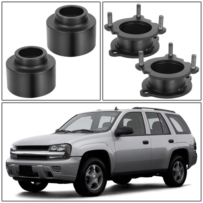 2in. Front Upper Mount Rear Coil Spring Lift Kit Spacer <br>02-09 Trailblazer Envoy