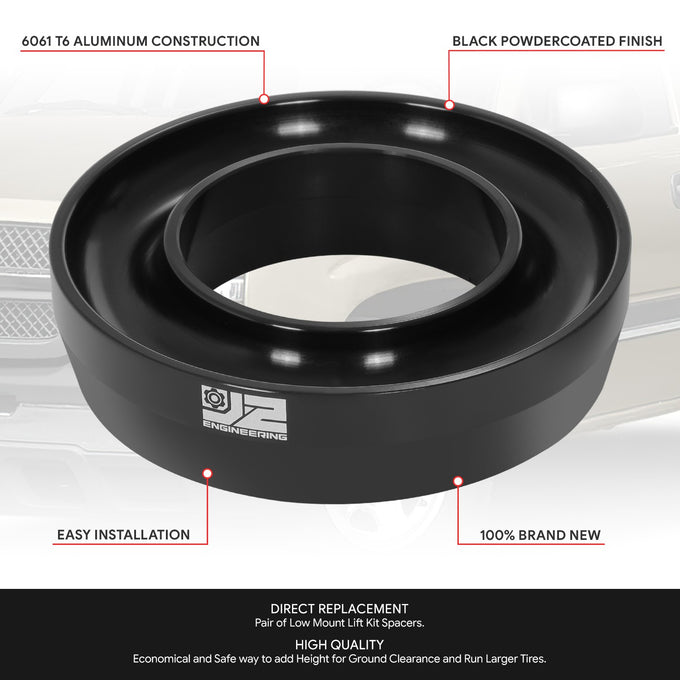2pc 2in. Front Coil Spring Lift Leveling Spacer <br> 99-07 Chevy/GMC Silverado Sierra 1500 Classic