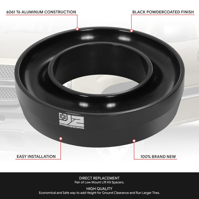 2pc 2in. Front Coil Spring Lift Leveling Spacer <br> 99-07 Chevy/GMC Silverado Sierra 1500 Classic