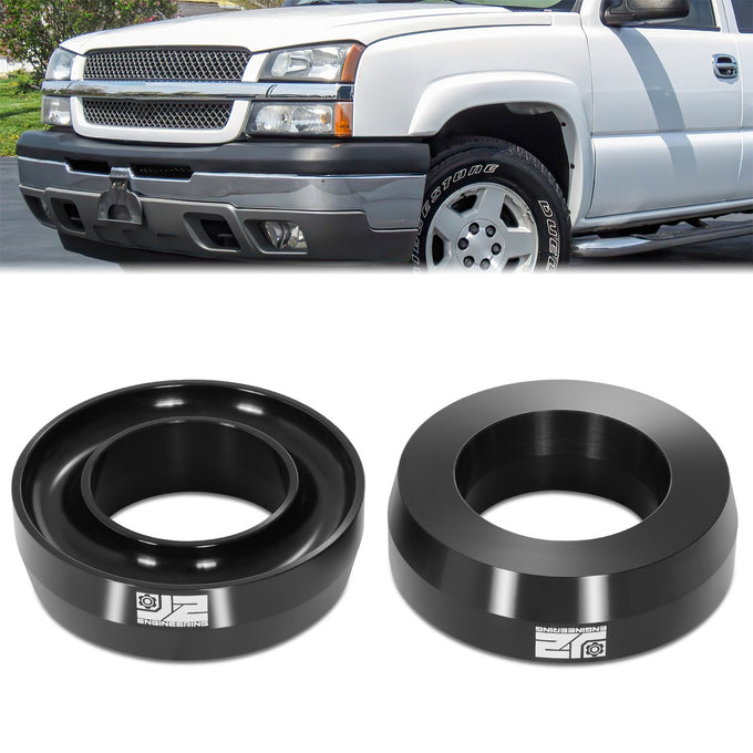 2pc 2in. Front Coil Spring Lift Leveling Spacer <br> 99-07 Chevy/GMC Silverado Sierra 1500 Classic