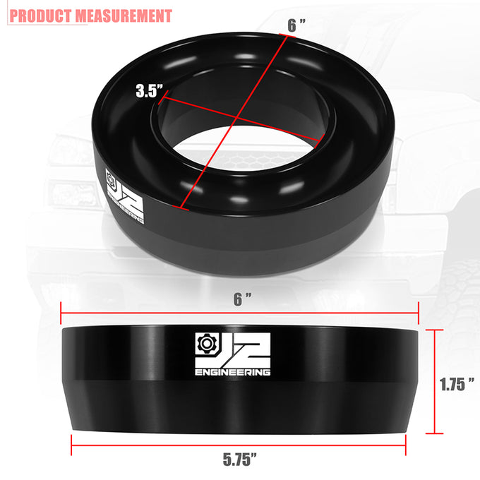 2pc 2.5in. Front Coil Spring Lift Leveling Spacer <br> 99-07 Chevy/GMC Silverado Sierra 1500 Classic